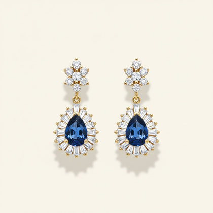 Aria Gemstone Drop Earrings