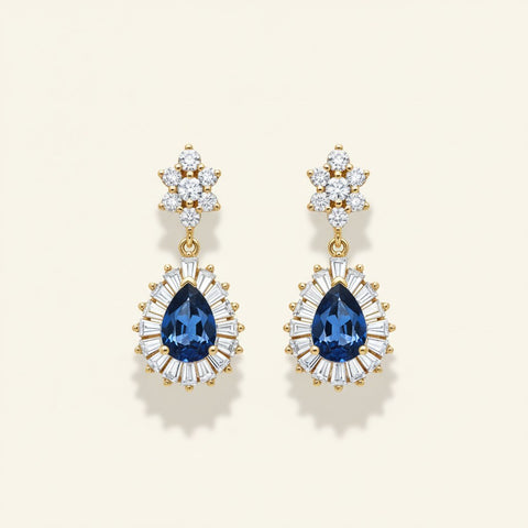 Aria Gemstone Drop Earrings