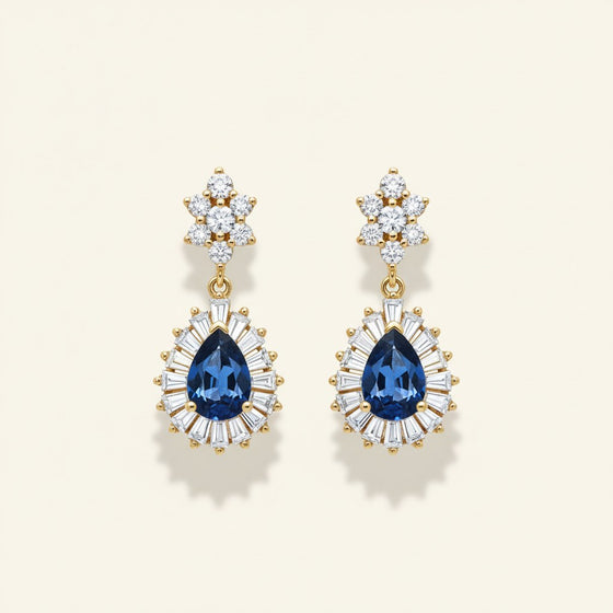 Aria Gemstone Drop Earrings