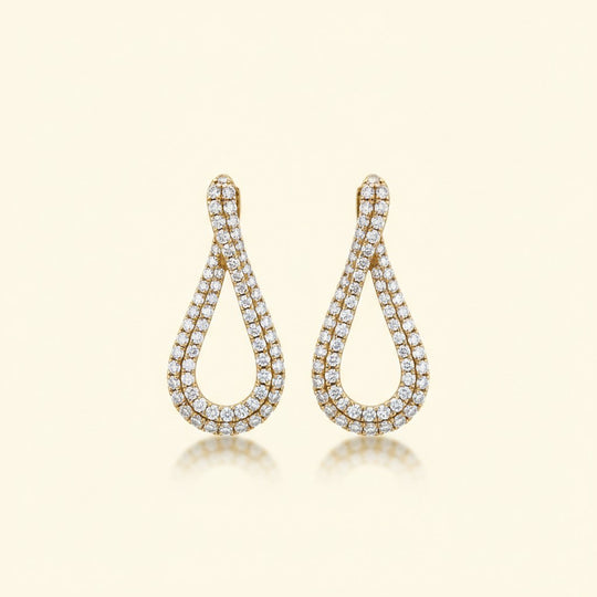 Luminous Drop Diamond Earrings