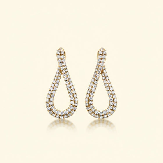 Luminous Drop Diamond Earrings