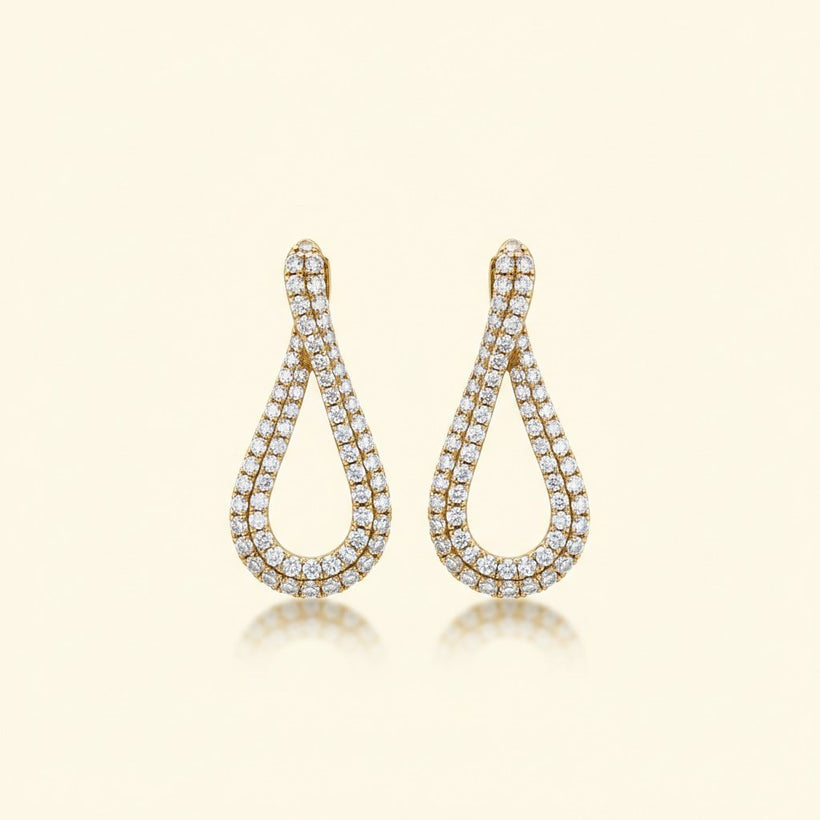 Luminous Drop Diamond Earrings — BIS-hallmarked, Vivana by Kalash Jewellers