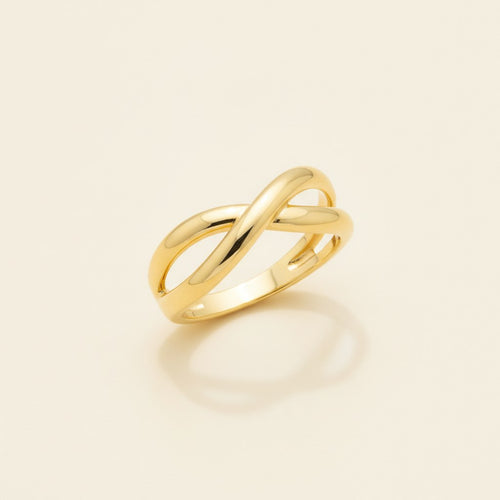 Aurelia Twist Gold Ring — BIS-hallmarked, Vivana by Kalash Jewellers