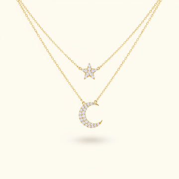 Celestial Layer Gold Necklace